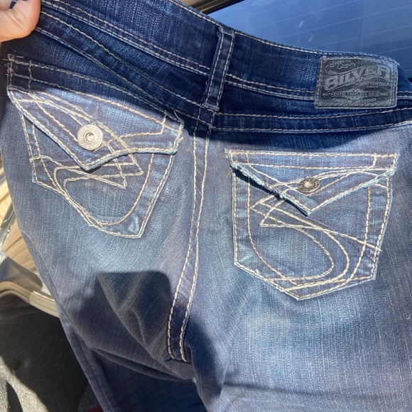 Silver jeans woman’s size 25 hand crafted - Picture 4 of 4